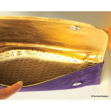 Violet Clutch Purse, Modern Art, Wedding Clutch, Party Clutch